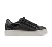 Tamaris Faux Leather Fashion Lace Up Sneakers Infinity Leather Silver 6.5