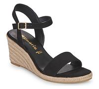Tamaris Women’s sandal with wedge heel black 6.5 UK