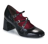 Mary Janes with Buckles and Heel Black