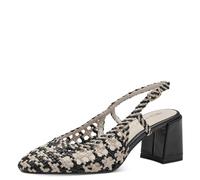 Tamaris Sling Pumps 1-29614-42 Narrow, Black Comb, 6.5 UK