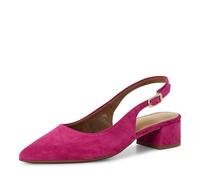Tamaris Capone Mack 40 Fuchsia Suede Womens Slingback Shoes 29500-42-510 in a Plain Leather in Size 39