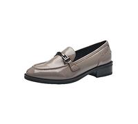 Tamaris Women's 1-1-24301-41 Loafer, Taupe Patent, 4 UK