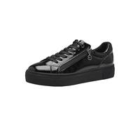 Tamaris Women's Comfortable Shoes, Women's lace-up Shoes, Replaceable Footbed, Black (Black Patent), 5 UK