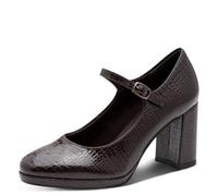 Tamaris Tamaris 1-22462-45 Women's Pump with Strap, Mocha Croco, 5 UK