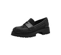 Tamaris Women' 1-24321-43 Loafer, Black Glam, 6 UK