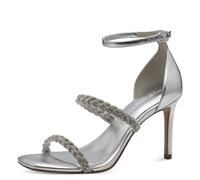 Tamaris Women' 1-28035-42 Heeled Sandal, Silver, 7.5 UK