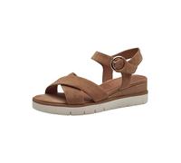 Tamaris Women' 1-28202-42 Flat Sandal, Camel, 6.5 UK