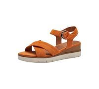Tamaris Women' 1-28202-42 Sandal, Orange, 6.5 UK