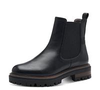 Tamaris Women Chelsea Boots, Ladies Ankle Boots,TOUCHit-Footbed,Low Boots,Half Boots,Bootie,Slip Boot,Flat,Black MATT,37 EU