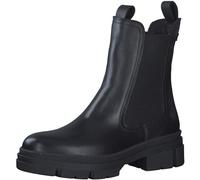 Tamaris Women Chelsea Boots, Ladies Ankle Boots,TOUCHit-Footbed,Low Boots,Half Boots,Bootie,Slip Boot,high,Black Leather,38 EU
