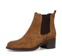 Tamaris Women Chelsea Boots, Ladies Ankle Boots,TOUCHit-Footbed,Low Boots,Half Boots,Bootie,Slip Boot,high,Cognac Suede,37 EU