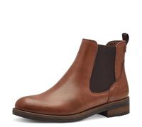 Tamaris Women Chelsea Boots, Ladies Ankle Boots,TOUCHit-Footbed,Low Boots,Half Boots,Bootie,Slip Boot,Flat,Cognac,36 EU