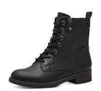 Tamaris Women Combat Boots, Ladies Ankle Boots,TOUCHit-Footbed,Boots,Half Boots,Booties,lace-up Boots,Black,36 EU