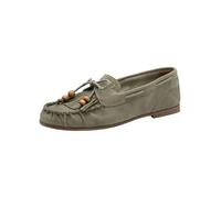 Tamaris Women Moccasin flat Leather green 7.5 UK