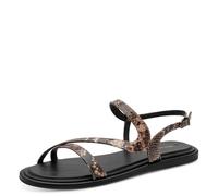 Tamaris Women’s sandal flat brown 4 UK