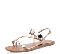 Tamaris Women’s sandal flat metallic 4 UK