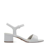 Tamaris Women’s sandal with block heel leather white 5 UK