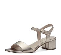 Tamaris Women’s sandal with block heel metallic 5 UK