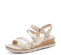 Tamaris Women’s sandal with wedge heel beige 6.5 UK