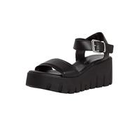 Tamaris Women’s sandal with wedge heel black 5 UK