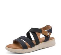 Tamaris Women’s sandal with wedge heel blue 4 UK