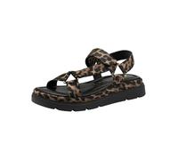 Tamaris Women’s sandal with wedge heel brown 4 UK