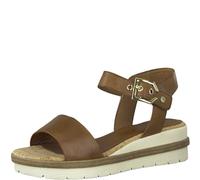 Tamaris Women’s sandal with wedge heel brown 4 UK