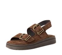 Tamaris Women’s sandal with wedge heel brown 5 UK