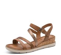 Tamaris Women’s sandal with wedge heel brown 5 UK