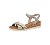 Tamaris Women’s sandal with wedge heel metallic 5.5 UK