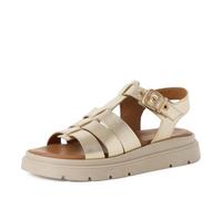 Tamaris Women’s sandal with wedge heel metallic 6.5 UK