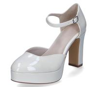 Tamaris Women's 1-1-24417-41 Pump, Ivory Patent, 6 UK