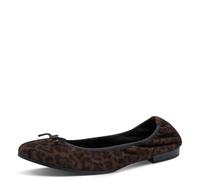Tamaris Women's 1-22116-41 Ballet Flat, Mocha Leopard, 6 UK