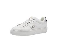 Tamaris Women's 1-23724-42 Lace-up, White Silver, 3.5 UK