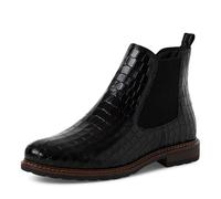 Tamaris Women's 1-25056-41 Chelsea Boot, Blk Lea Croco, 4 UK