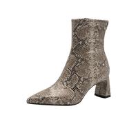 Tamaris Women's 1-25315-45 Ankle Boot, Beige Snake, 5 UK