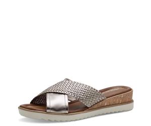 Tamaris Women's 1-27101-42 Wedge Mules, 933 Light Gold, 3.5 UK
