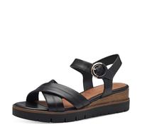Tamaris Women's 1-28202-42 Sling Sandal, Black (Black Leather), 4 UK