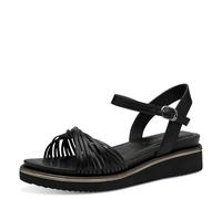 Tamaris Women's 1-28218-44 Wedge Sandals, Black, 37 EU, black, 5 UK