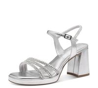 Tamaris Women's 1-28355-44 Sandal, Silver Glam, 4 UK