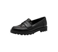 Tamaris Crissy 25 Black Leopard Womens loafers 24312-41-329 in a Plain Textile and Man-made in Size 41
