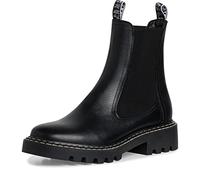 Tamaris Women's Ankle Boot 1-25455-41, Black, 5 UK, Mid-Calf, Flat, Leather, Regular, Pull-On