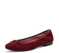 Tamaris Women's Ballerina Flat, Red (Merlot Suede), 40
