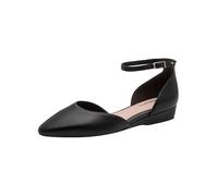 Tamaris Women's ballerina with strap flat black 5 UK