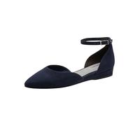 Tamaris Women's ballerina with strap flat blue 5 UK