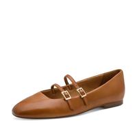 Tamaris Women's Ballerina with Strap Leather Flat
