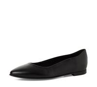 Tamaris Women's ballet flat leather flat black 5 UK