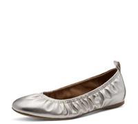 Tamaris Women's ballet flat leather flat metallic 8 UK