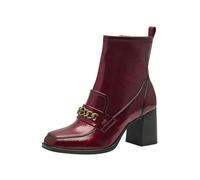 Tamaris Women's Block Heel Ankle Boots, Merlot, 5 UK