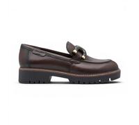 Tamaris Womens Brown Leather Loafer Comfort Shoes - 24740-47 - Dark Brown - Size EU 41
